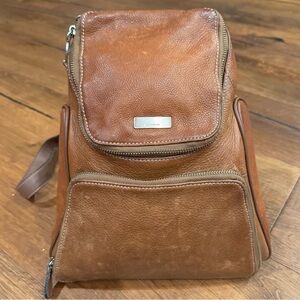 Liz Claiborne Y2K Vintage Leather Backpack
